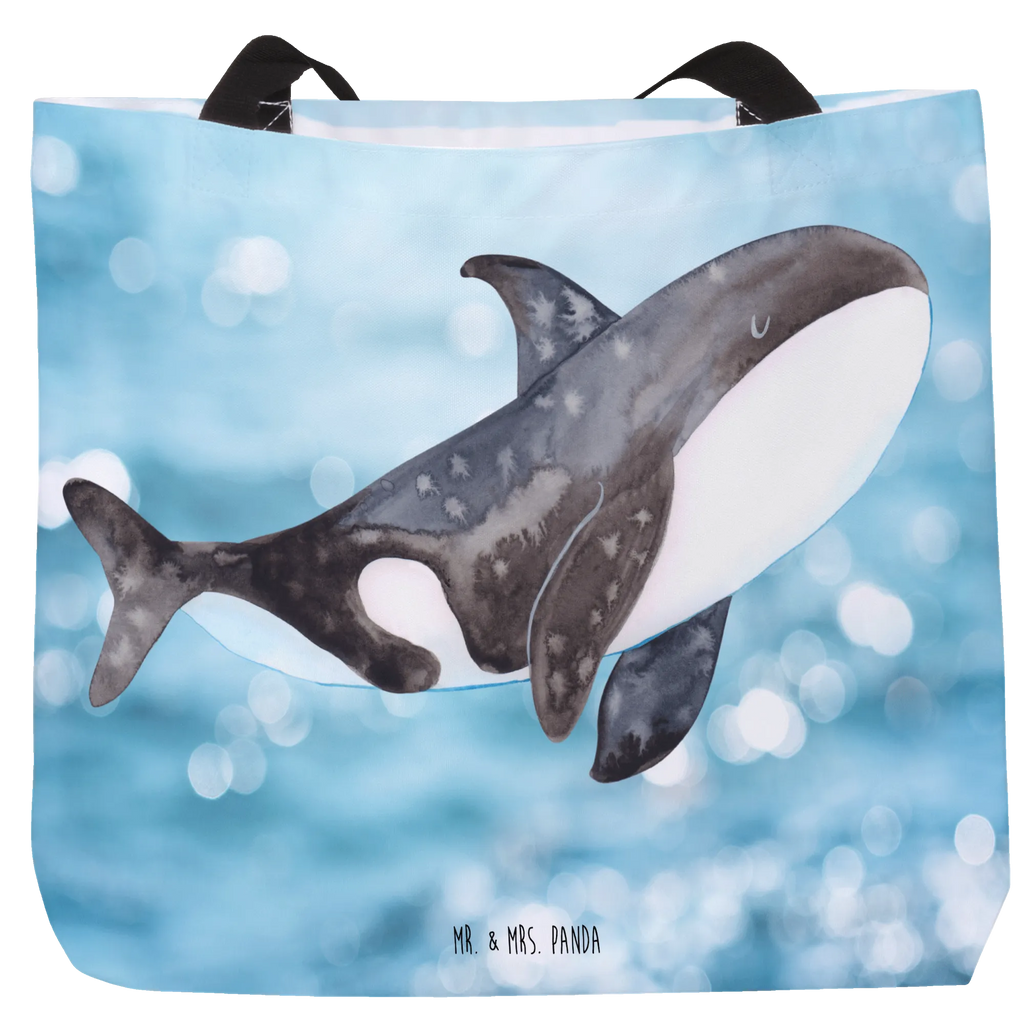 Shopper Orca woman, carrier bag, large, handle bag, gift ideas, vacation, Seafood, aquatic animals, ocean, shells, corals, reef, whale, narwhal, sea urchin, lobster, platypus, manatee, crocodile, shrimp, gifts for seafood lovers, water world, underwater animals, underwater world, deep sea, seafood fans, seafood decoration, seafood posters, opportunities, new start, work, killer whale, self-love