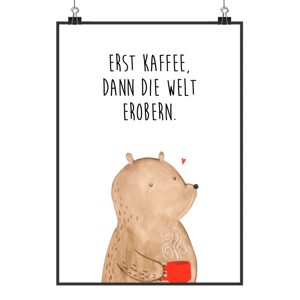 Poster bear Coffee Wandbild, Wanddekoration, wandkunst, Mr. & Mrs. Panda Poster, wanddruck, kunst für die wand, Deko Bild, Designposter, Poster, kunstdruck poster, Wandposter, wanddeko, Wanddeko Bild, drucke, kunstposter, Wandschmuck, Posterdruck, Bild für Wand, Plakat, grafikposter, Kunstdruck, Bild, Teddybär, Bär, Teddy, Kaffee, Welt Erobern, Morgenroutine, Guten Morgen, Coffee, Bären, Motivation, Welt Retten