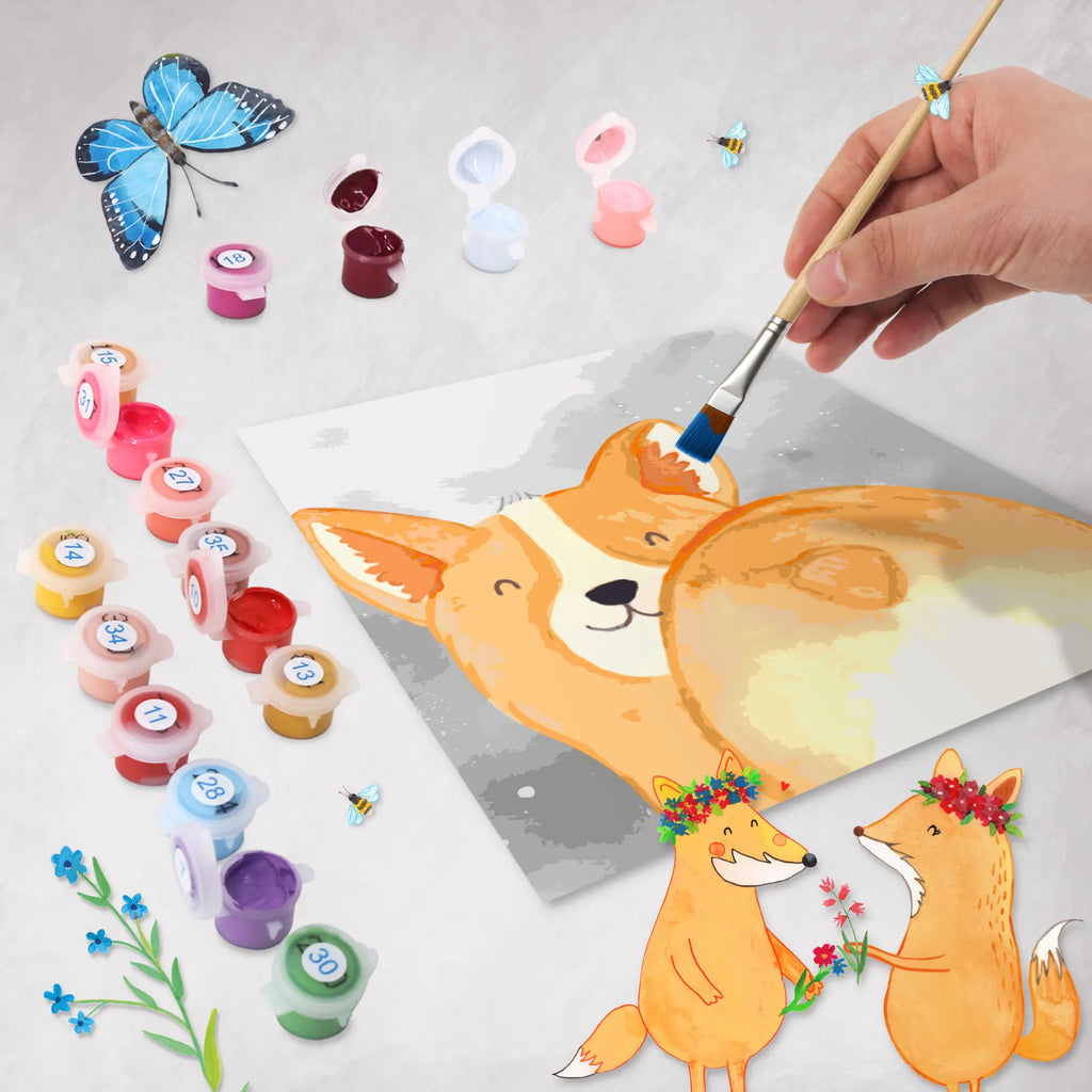 Malowanie według numerów odcięty Corgi tyłek Motiv Kunstwerk, Ausmalbild, Malen nach Zahlen, Hund, Hundemotiv, Haustier, Hunderasse, Tierliebhaber, Hundebesitzer, Sprüche, Hundeliebe, Selbstliebe, Motivation, Spruch, Corgie