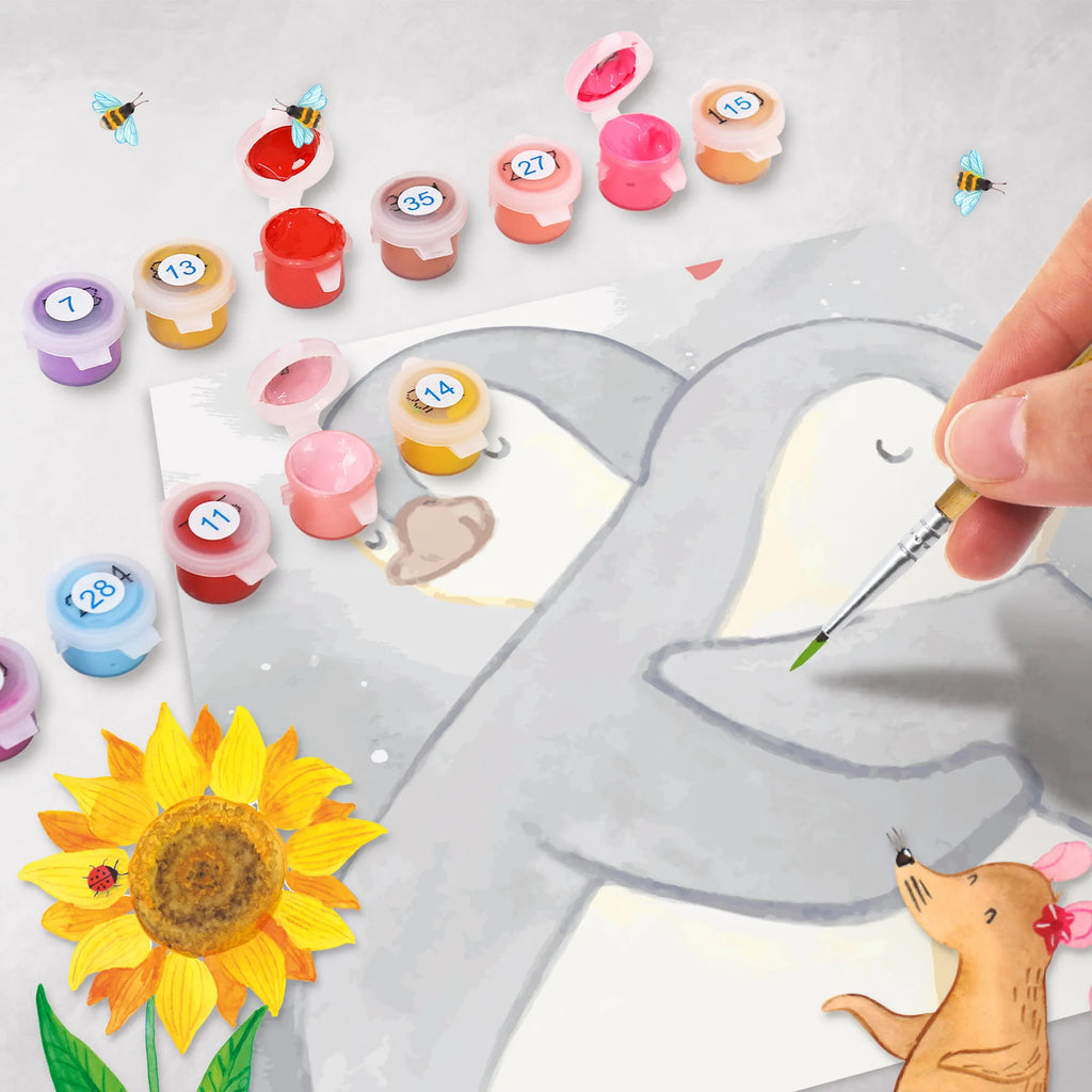 Paint by Numbers cut off penguins Cuddle Motiv Love, Loving, Two, Together, Marriage, Engagement, Proposal of marriage, Love gift, gift for her, gift for him, anniversary gift, Valentine&#39;s Day Gift for Women Love Gift Anniversary Wedding Anniversary Party Favor Gift for Girlfriend Gift for Partner Boyfriend Gift Token of Love for Men for Husband