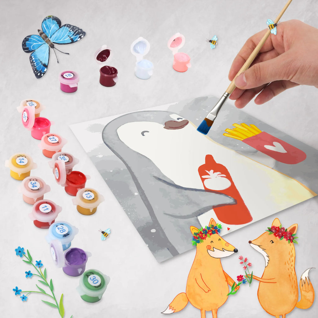 Paint by Numbers cut off penguin French fries Motiv Love, Loving, Two, Together, Marriage, Engagement, Proposal of marriage, Love gift, gift for her, gift for him, anniversary gift, Valentine&#39;s Day Gift for Women Love Gift Anniversary Wedding Anniversary Party Favor Gift for Girlfriend Gift for Partner Boyfriend Gift Token of Love for Men for Husband