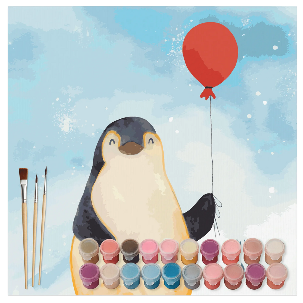 Paint by Numbers cut off Penguin balloon Motiv Ausmalbild, Malen nach Zahlen, Kunstwerk, Pinguin, Neustart, Motivation, Tagträume, Geschenk Freundin, Luftballon, Lebenslust, Glück, neues Leben, Liebe, beste Freundin, Pinguine, Geschenkidee