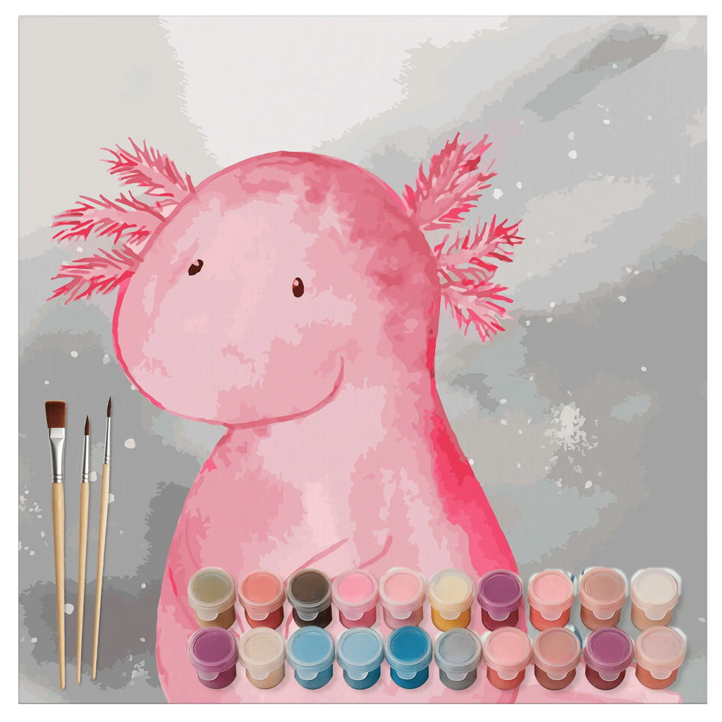 Malen nach Zahlen Axolotl Niedlich Motiv Baseln, Ausmalbild, Bastelidee, DIY, Malen nach Zahlen, Kreativität, Kunstwerk, Malen, Künstler, Axolotl, Molch, Liebe, Lebensweisheit, zufrieden, Weisheit, vergnügt, Freundin, Axolot, Lebensstil, fröhlich