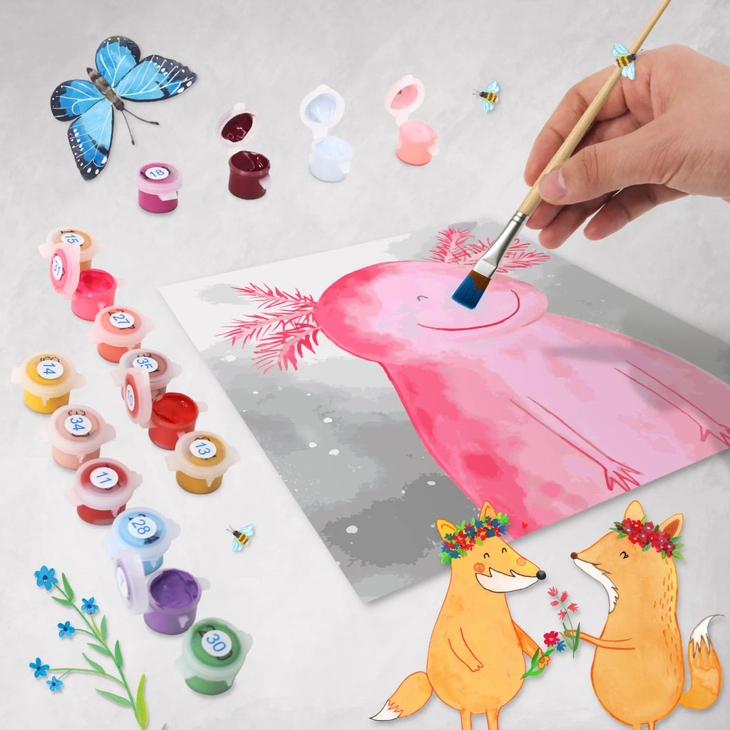 Paint by Numbers cut off axolotl Happy Motiv Malen nach Zahlen, Bastelidee, Kreativität, Baseln, Ausmalbild, DIY, Malen, Kunstwerk, Künstler, Axolotl, Molch, Motivation, Lurche, gute Laune, Schwanzlurch, Axolot, Lurch