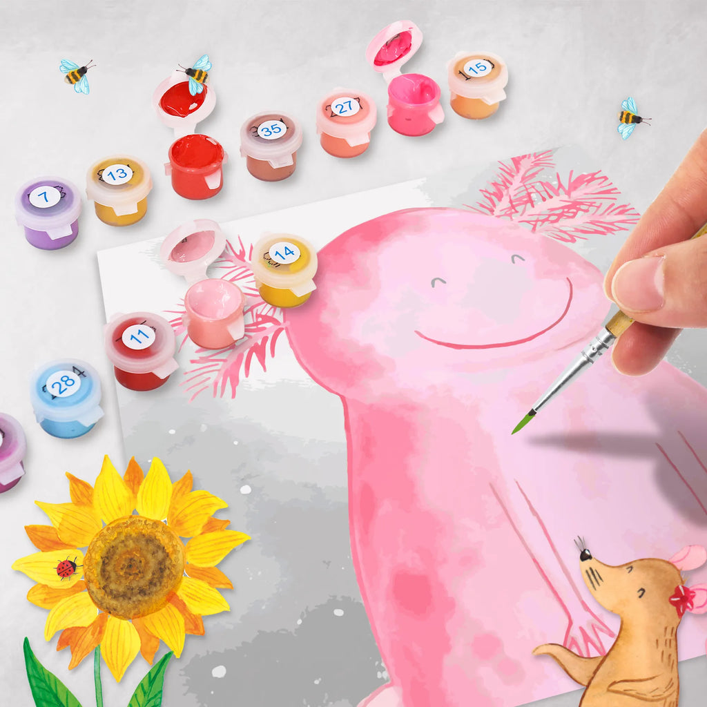 Paint by Numbers cut off axolotl Happy Motiv Malen nach Zahlen, Bastelidee, Kreativität, Baseln, Ausmalbild, DIY, Malen, Kunstwerk, Künstler, Axolotl, Molch, Motivation, Lurche, gute Laune, Schwanzlurch, Axolot, Lurch
