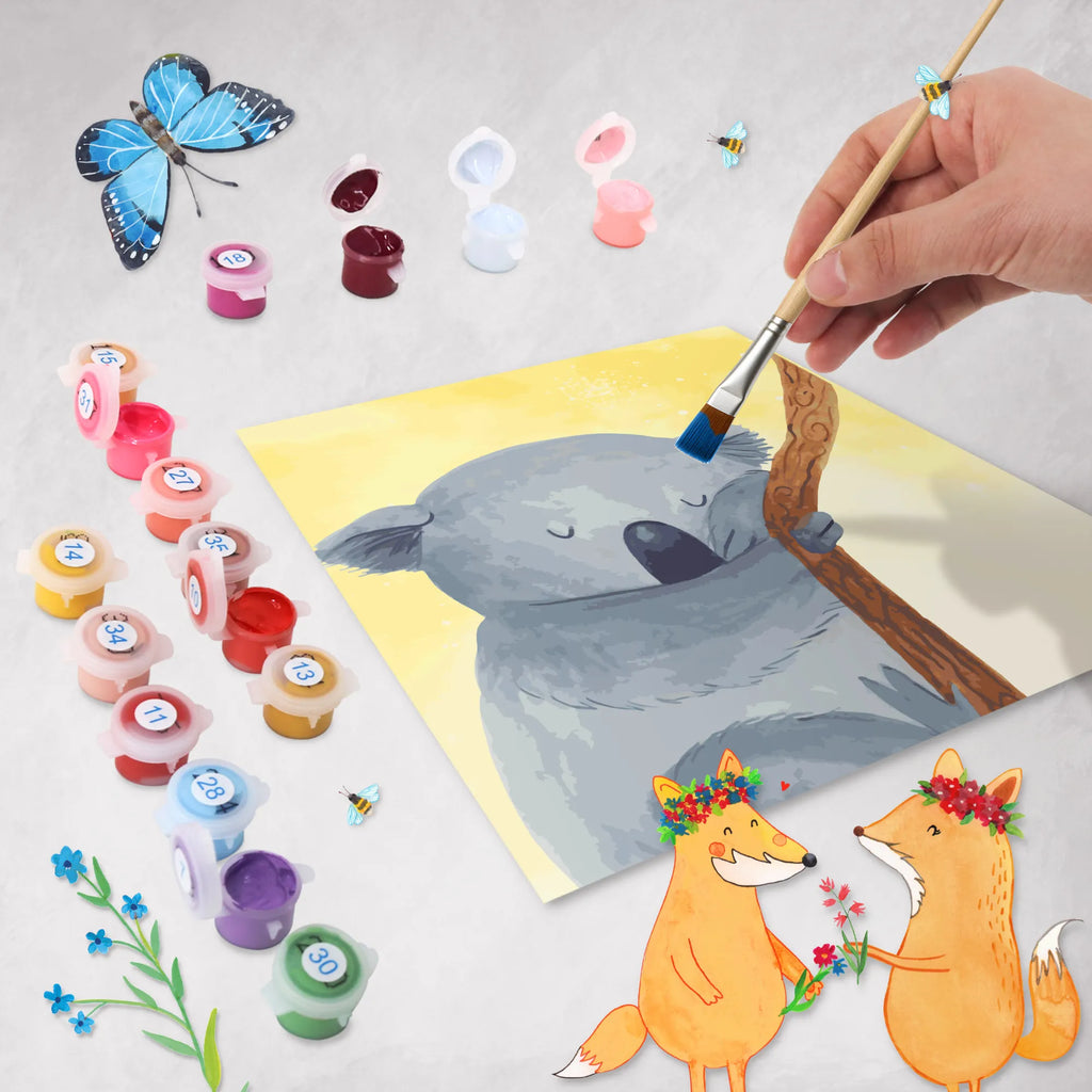 Malowanie według numerów odcięty Koala Motiv Baseln, Kunstwerk, Malen nach Zahlen, Malen, Kreativität, Bastelidee, Ausmalbild, Künstler, DIY, Tiermotive, Gute Laune, lustige Sprüche, Tiere, Bär, Koala, Traum, träumen, Koalabär, Traumland, schlafen, Schlafzimmer