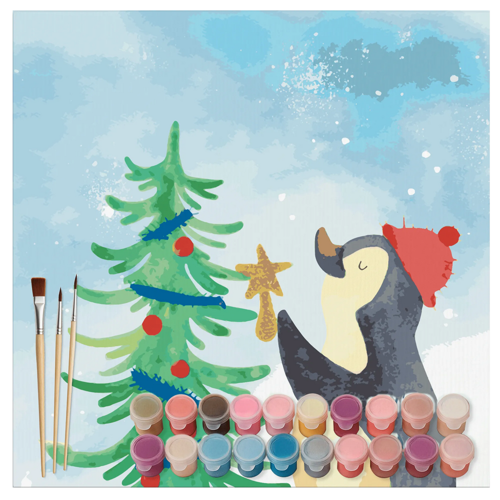 Malowanie według numerów odcięty Pingwin choinka Motiv Künstler, Baseln, Kreativität, Malen nach Zahlen, Kunstwerk, Bastelidee, DIY, Malen, Ausmalbild, Winter, Weihnachten, Weihnachtsdeko, Nikolaus, Advent, Heiligabend, Wintermotiv, Pinguin