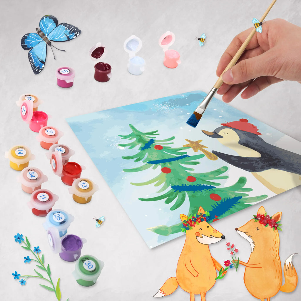 Malowanie według numerów odcięty Pingwin choinka Motiv Künstler, Baseln, Kreativität, Malen nach Zahlen, Kunstwerk, Bastelidee, DIY, Malen, Ausmalbild, Winter, Weihnachten, Weihnachtsdeko, Nikolaus, Advent, Heiligabend, Wintermotiv, Pinguin