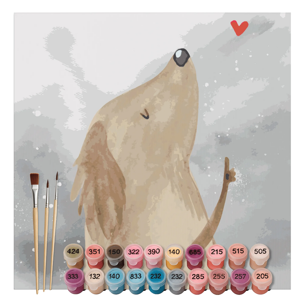 Paint by Numbers cut off Dog Love Motiv dog, mutt, hound, woof, dog mama, dog breed, love dogs, love for dogs, dog decorative items, bag with dog print, funny gifts for dog owners, what do you give a dog lover, Christmas gifts for dogs, gifts for dogs, dog sayings, dog love, dog happiness, love, mistress, dog owner, Dog