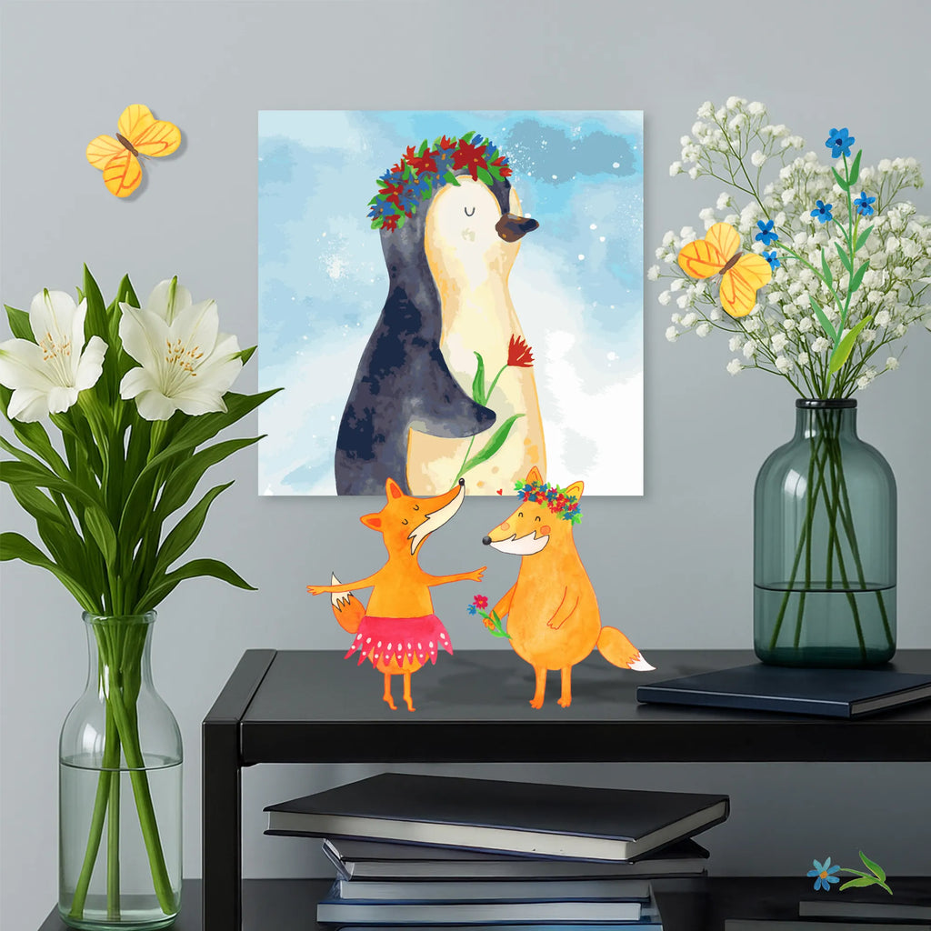 Paint by Numbers cut off Penguin Flower Motiv Malen nach Zahlen, malen nach zahlen set, diy set, leinwand malset, kreativ set, malset, zahlenbilder, Pinguin, Pinguine, Leben, Liebeskummer, Blumenkranz, Wünsche, Geschenkidee, Lebenslust, Ziele, Lebensziele, Universum, Motivation