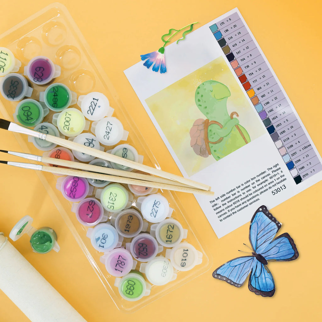 Malowanie według numerów odcięty żółw Wędrowiec Motiv Ausmalbild, Künstler, Malen, DIY, Baseln, Kreativität, Kunstwerk, Bastelidee, Malen nach Zahlen, Schildkröte, Motivation, Motivationsspruch, Schildkröten, Motivationssprüche, Neuanfang