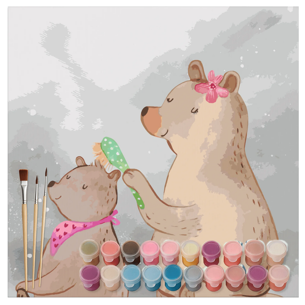 Paint by Numbers cut off bear child Motiv Family, Father's Day, Mother's Day, brother, sister, Mom, Dad, Mama, Gift