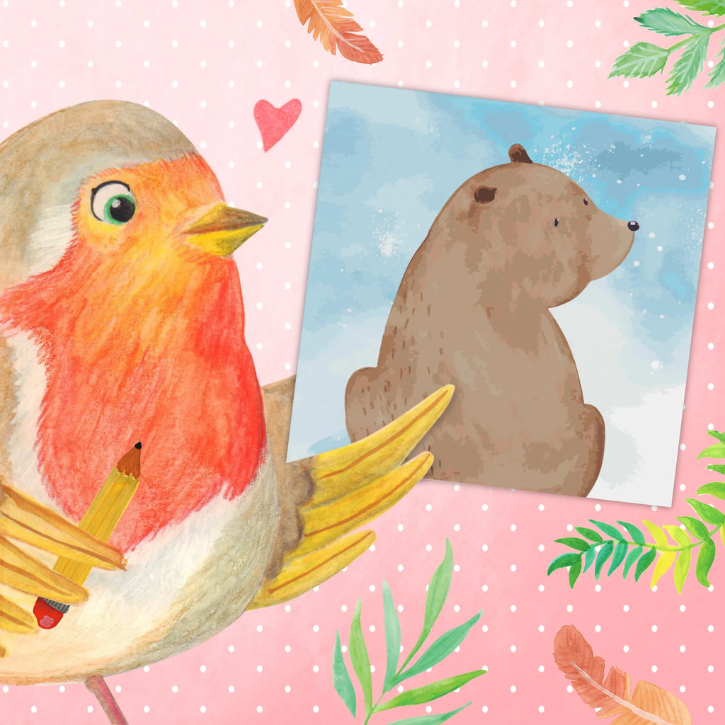 Malowanie według numerów odcięty niedźwiedź spojrzenie przez ramię Motiv Malen nach Zahlen, malset, malen nach zahlen set, kreativ set, zahlenbilder, leinwand malset, diy set, Bär, Teddy, Teddybär, Weltansicht, Weisheit, Motivation, Bärenliebe, Selbstachtung, Bären