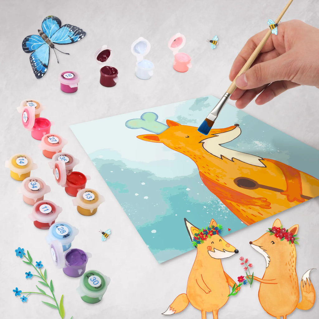 Paint by Numbers cut off Fox A cook Motiv leinwand malset, malset, kreativ set, zahlenbilder, diy set, malen nach zahlen set, Malen nach Zahlen, Fuchs, Witzig, Köche, Spruch Lustig, Küche Deko, Bäcker, Küche Spruch, Füchse, Koch Geschenk, Party Spruch