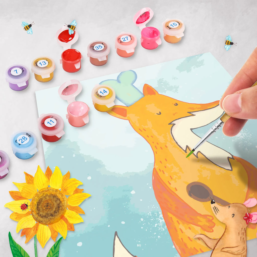 Paint by Numbers cut off Fox A cook Motiv leinwand malset, malset, kreativ set, zahlenbilder, diy set, malen nach zahlen set, Malen nach Zahlen, Fuchs, Witzig, Köche, Spruch Lustig, Küche Deko, Bäcker, Küche Spruch, Füchse, Koch Geschenk, Party Spruch