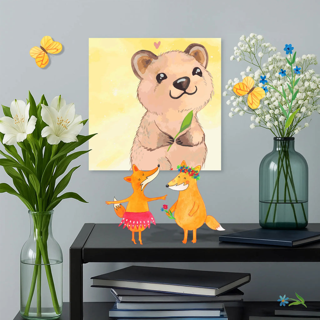 Paint by Numbers cut off Quokka Happy Motiv small animals, cute, funny, cute animal motives, hand drawn, small world, funny sayings, good mood, happy, gifts, gift ideas, special gifts, animal lover, card