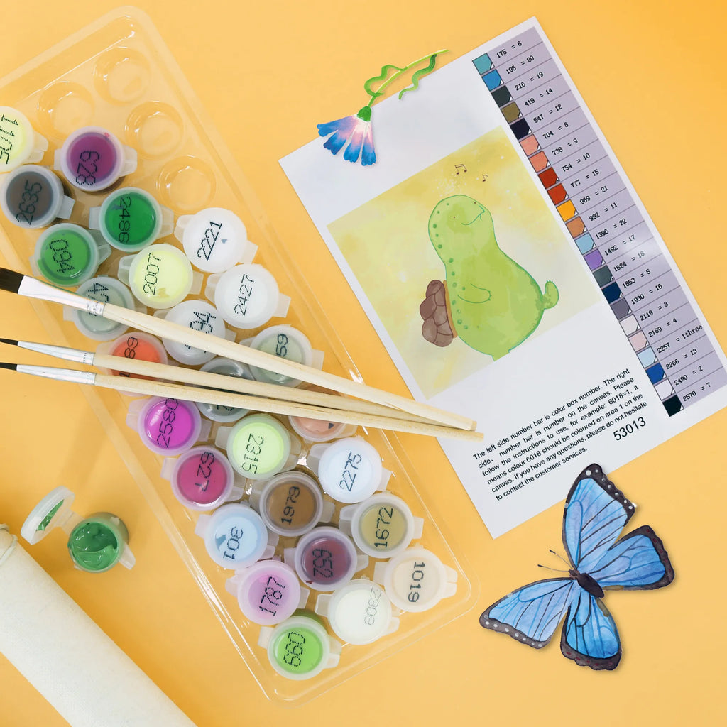 Paint by Numbers cut off tortoise Pipes Motiv malen nach zahlen set, diy set, Malen nach Zahlen, kreativ set, malset, zahlenbilder, leinwand malset, Schildkröte, Glück, Fröhlich, Schildkröten, Trennung, Motivation, Lebensfreude, Neuanfang, Depression, Schildi