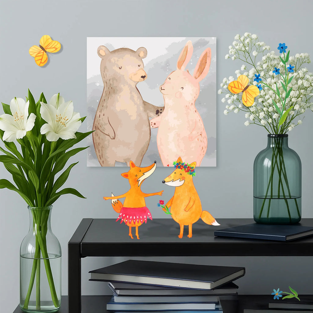 Malowanie według numerów odcięty Niedźwiedź i królik Przytulać Motiv Kreativität, Malen, Ausmalbild, Künstler, Kunstwerk, DIY, Malen nach Zahlen, Bastelidee, Baseln, Liebe, Partner, Freund, Freundin, Ehemann, Ehefrau, Heiraten, Verlobung, Heiratsantrag, Liebesgeschenk, Jahrestag, Hocheitstag, bester Freund, Bär, Hase, Freunde, best friends, Bärchen