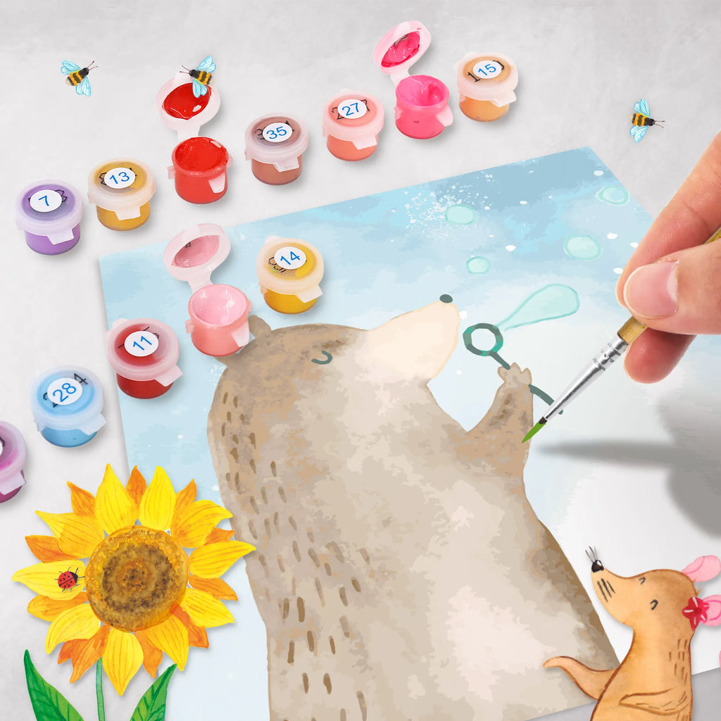 Paint by Numbers cut off bear soap bubbles Motiv leinwand malset, malen nach zahlen set, zahlenbilder, diy set, malset, kreativ set, Malen nach Zahlen, Teddybär, Bär, Teddy, Seifenblasen Bär Lustig Sein Glücklich Traurig Happy
