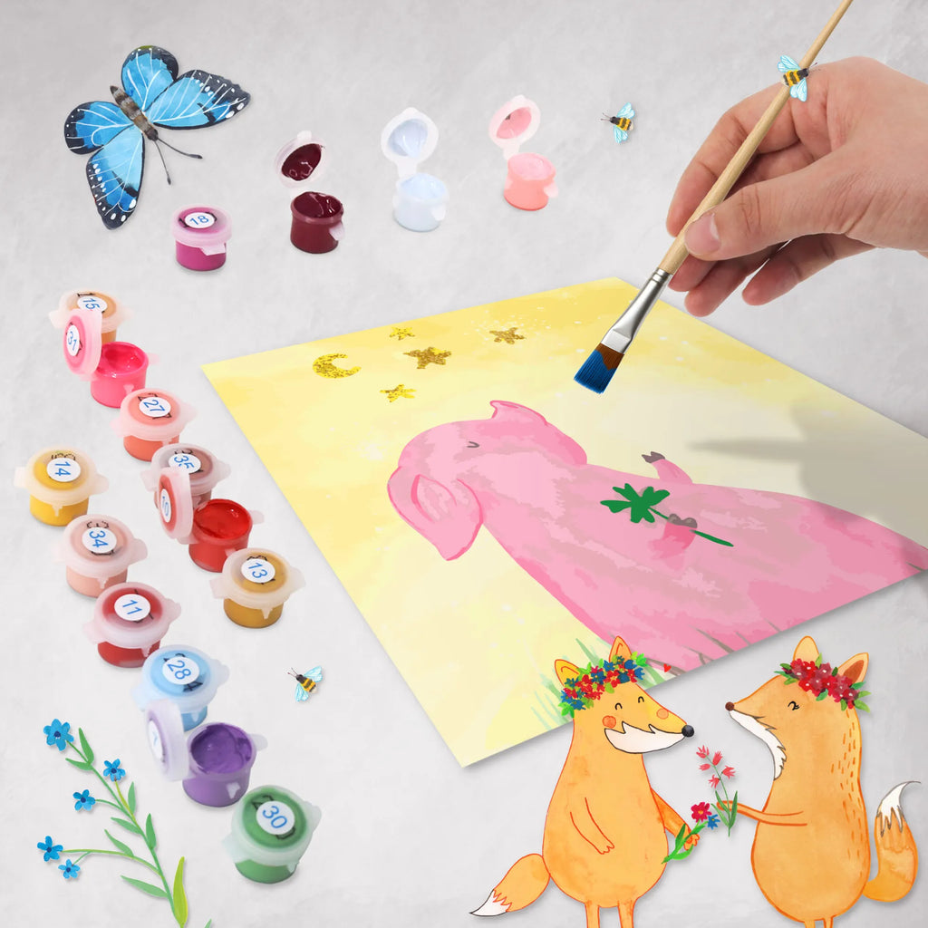 Malowanie według numerów odcięty świnia Szczęście Motiv Malen nach Zahlen, Kunstwerk, Ausmalbild, Tiermotive, Gute Laune, lustige Sprüche, Tiere, Sterne, Schweinchen, Sernchen, Schwein, Ziele, Träume, Glücksschwein. Glück, Glücksbringer, Motivation