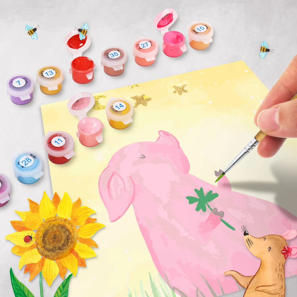 Malowanie według numerów odcięty świnia Szczęście Motiv Malen nach Zahlen, Kunstwerk, Ausmalbild, Tiermotive, Gute Laune, lustige Sprüche, Tiere, Sterne, Schweinchen, Sernchen, Schwein, Ziele, Träume, Glücksschwein. Glück, Glücksbringer, Motivation