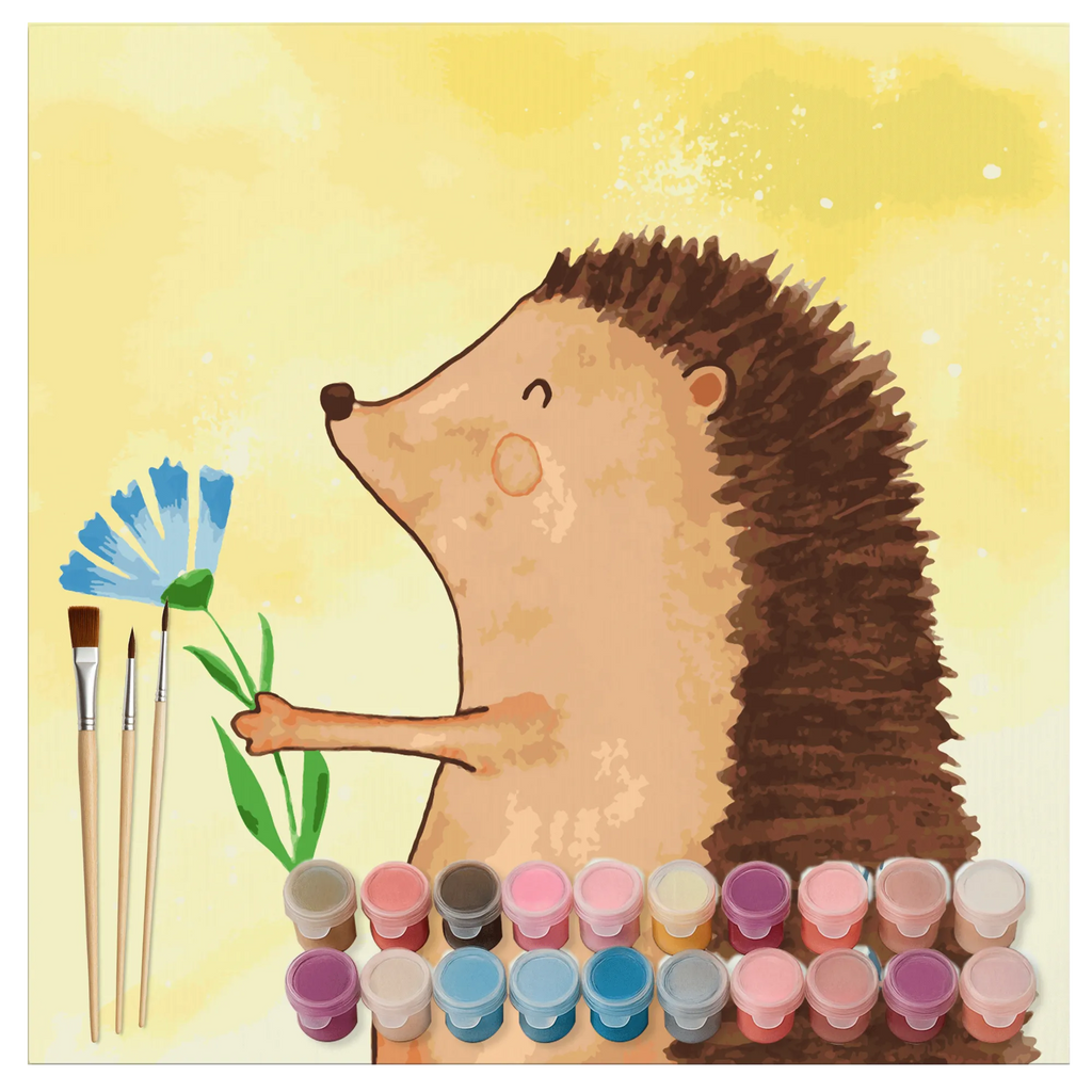 Malen nach Zahlen Igel Blumen Motiv zahlenbilder, leinwand malset, malen nach zahlen set, kreativ set, Malen nach Zahlen, diy set, malset, Gute Laune, Lustige Sprüche, Tiermotive, Tiere, Krankenhaus, Gute Besserung, Besuch, krank, Igel, Genesungswünsche, Krankheit