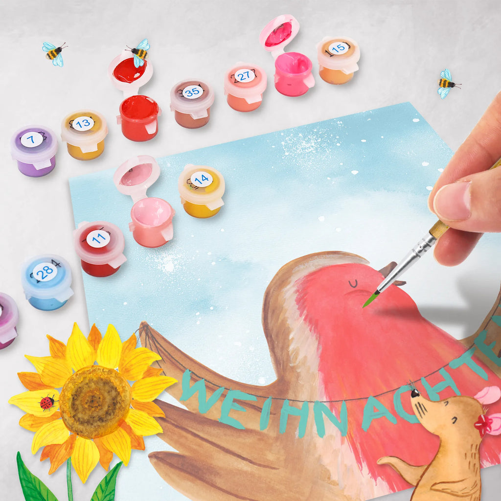 Malowanie według numerów odcięty rudzik Boże Narodzenie Motiv Malen, DIY, Kreativität, Künstler, Bastelidee, Baseln, Malen nach Zahlen, Kunstwerk, Ausmalbild, Winter, Weihnachten, Weihnachtsdeko, Nikolaus, Advent, Heiligabend, Wintermotiv, Weihnachtsgruß, Weihnachtsmotiv, xmas, Vogel, Frohe Weihnachten