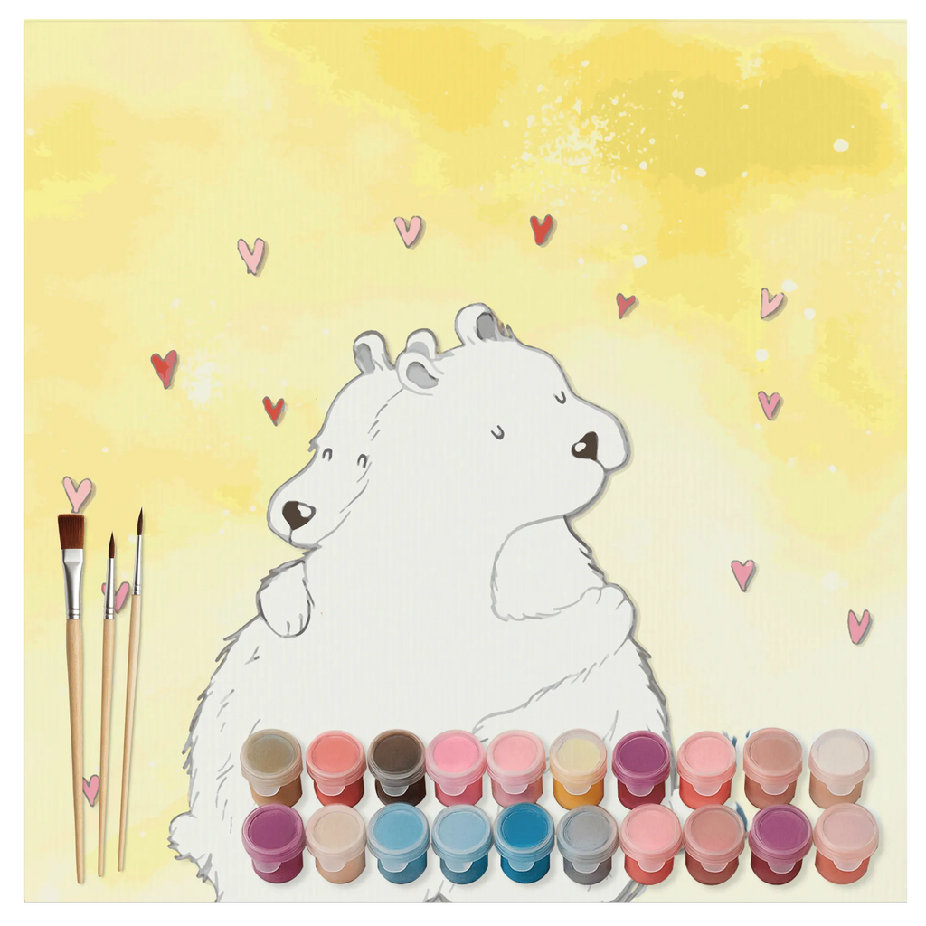 Paint by Numbers cut off Icebear Embrace Motiv kreativ set, Malen nach Zahlen, malset, zahlenbilder, diy set, malen nach zahlen set, leinwand malset, Gute Laune, Lustige Sprüche, Tiermotive, Tiere