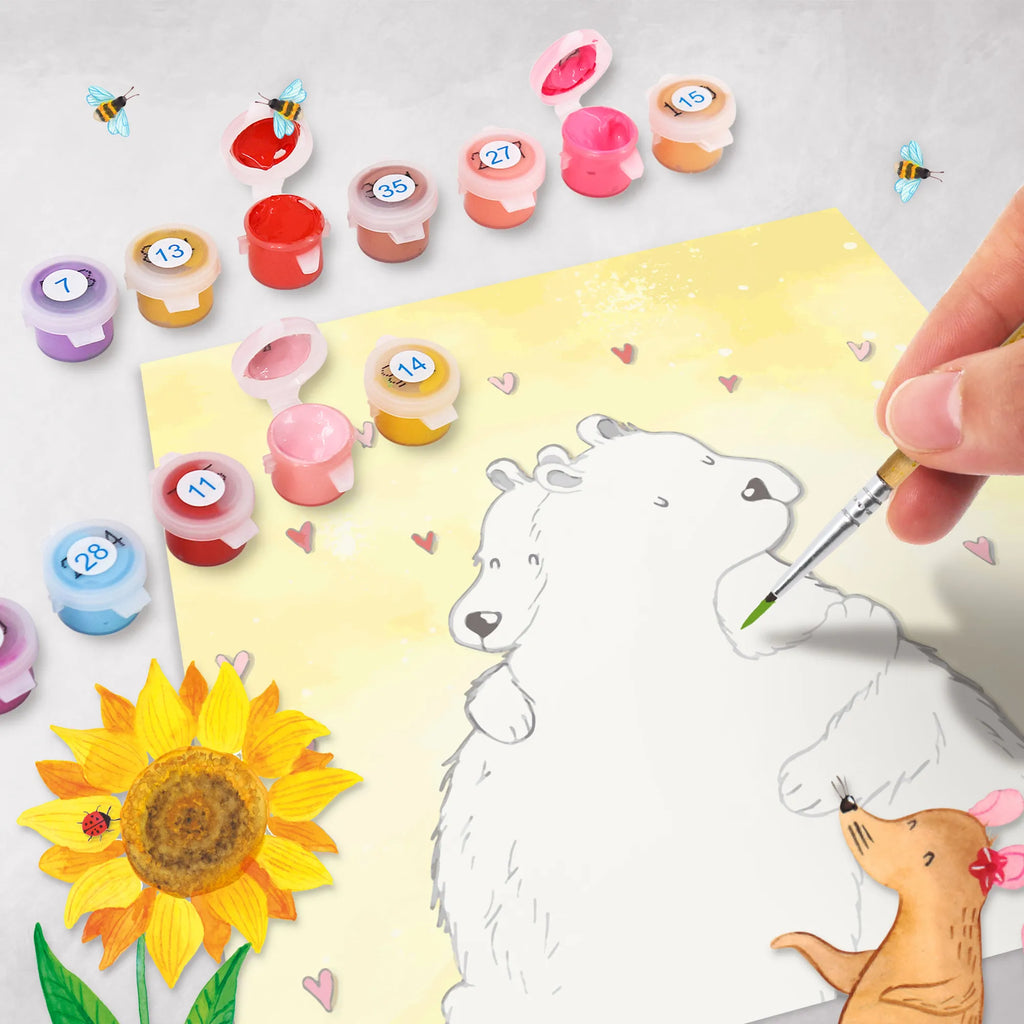 Paint by Numbers cut off Icebear Embrace Motiv kreativ set, Malen nach Zahlen, malset, zahlenbilder, diy set, malen nach zahlen set, leinwand malset, Gute Laune, Lustige Sprüche, Tiermotive, Tiere
