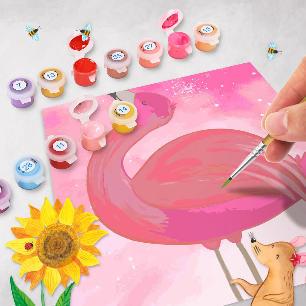 Paint by Numbers cut off flamingo Proud Motiv Malen nach Zahlen, diy set, zahlenbilder, kreativ set, malen nach zahlen set, malset, leinwand malset, Flamingo, Beste Freundin, Freude, Stolz, Selbstakzeptanz, Selbstliebe, Freundin, Mama, Schwester, Tochter