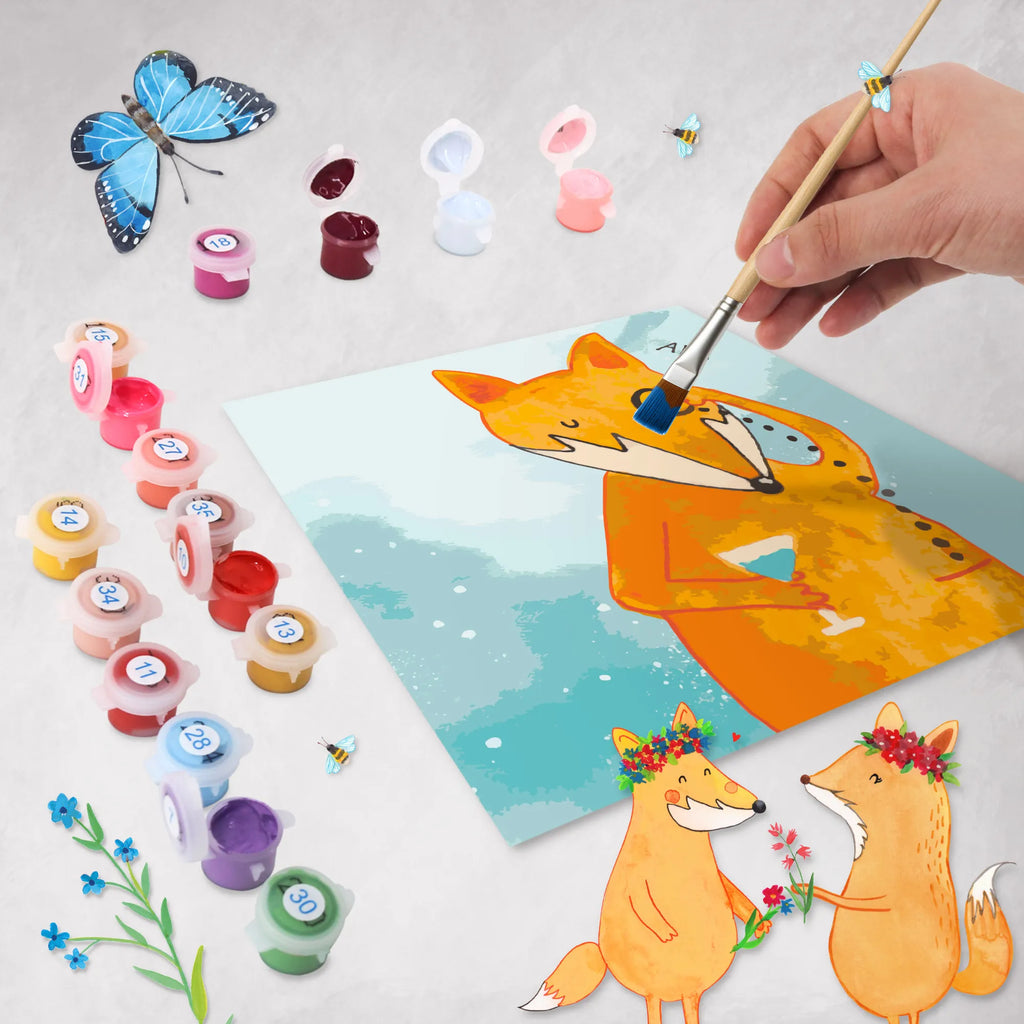 Paint by Numbers cut off Fox lord Motiv fox, foxes, forest wildlife, clever as a fox, animal lover, problem solving, saying funny, lovesickness gift, words of consolation, motivation saying