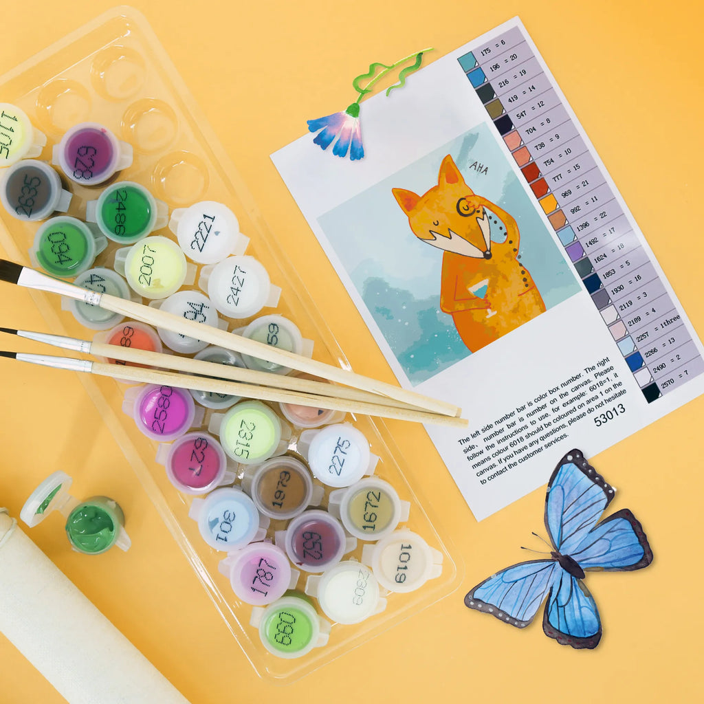 Paint by Numbers cut off Fox lord Motiv fox, foxes, forest wildlife, clever as a fox, animal lover, problem solving, saying funny, lovesickness gift, words of consolation, motivation saying