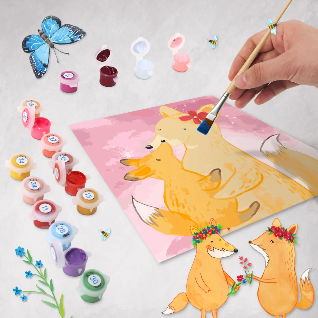 Malowanie według numerów odcięty Lis Mama Motiv DIY, Kreativität, Kunstwerk, Baseln, Ausmalbild, Malen, Bastelidee, Künstler, Malen nach Zahlen, Familie, Vatertag, Muttertag, Bruder, Schwester, Mama, Papa, Oma, Opa, Mutter, Lieblingstochter, Beste Tochter, Geschenk, Tochter