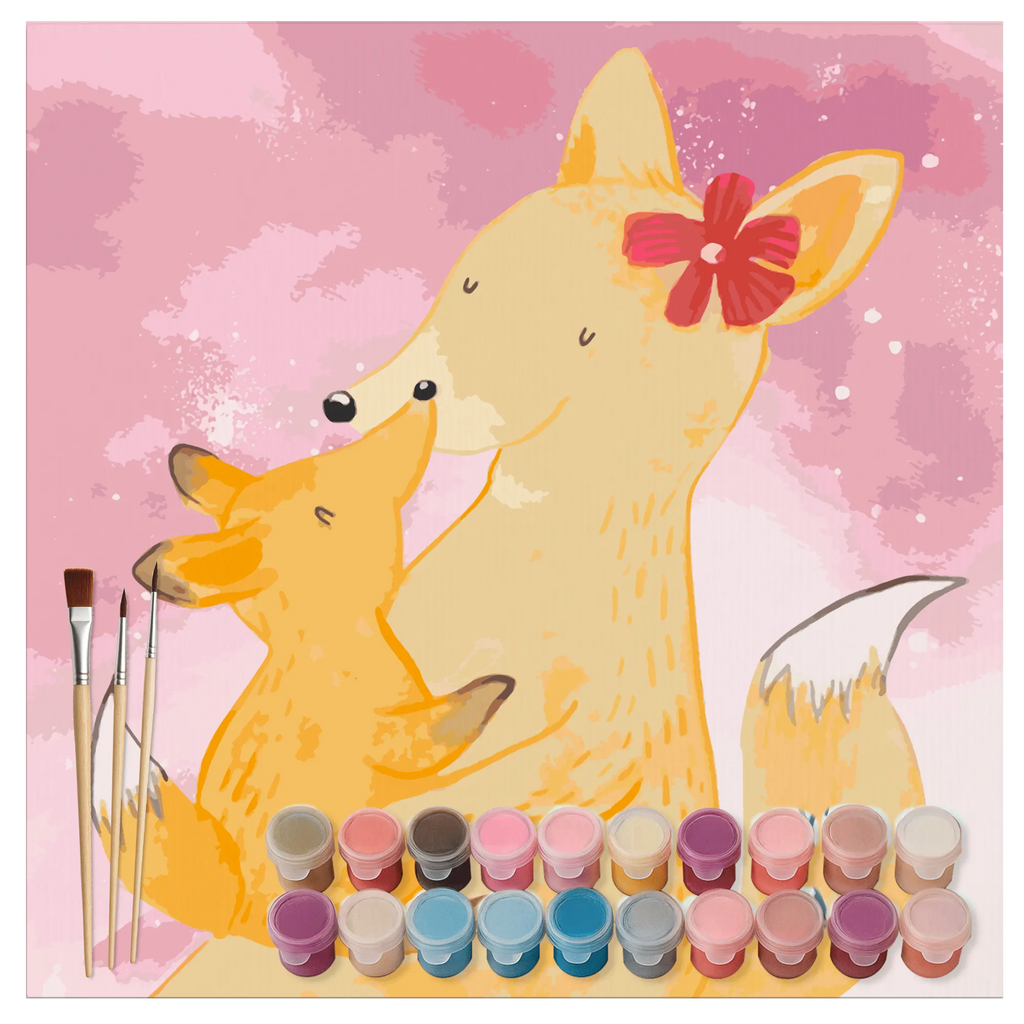 Malowanie według numerów odcięty Lis Mama Motiv DIY, Kreativität, Kunstwerk, Baseln, Ausmalbild, Malen, Bastelidee, Künstler, Malen nach Zahlen, Familie, Vatertag, Muttertag, Bruder, Schwester, Mama, Papa, Oma, Opa, Mutter, Lieblingstochter, Beste Tochter, Geschenk, Tochter