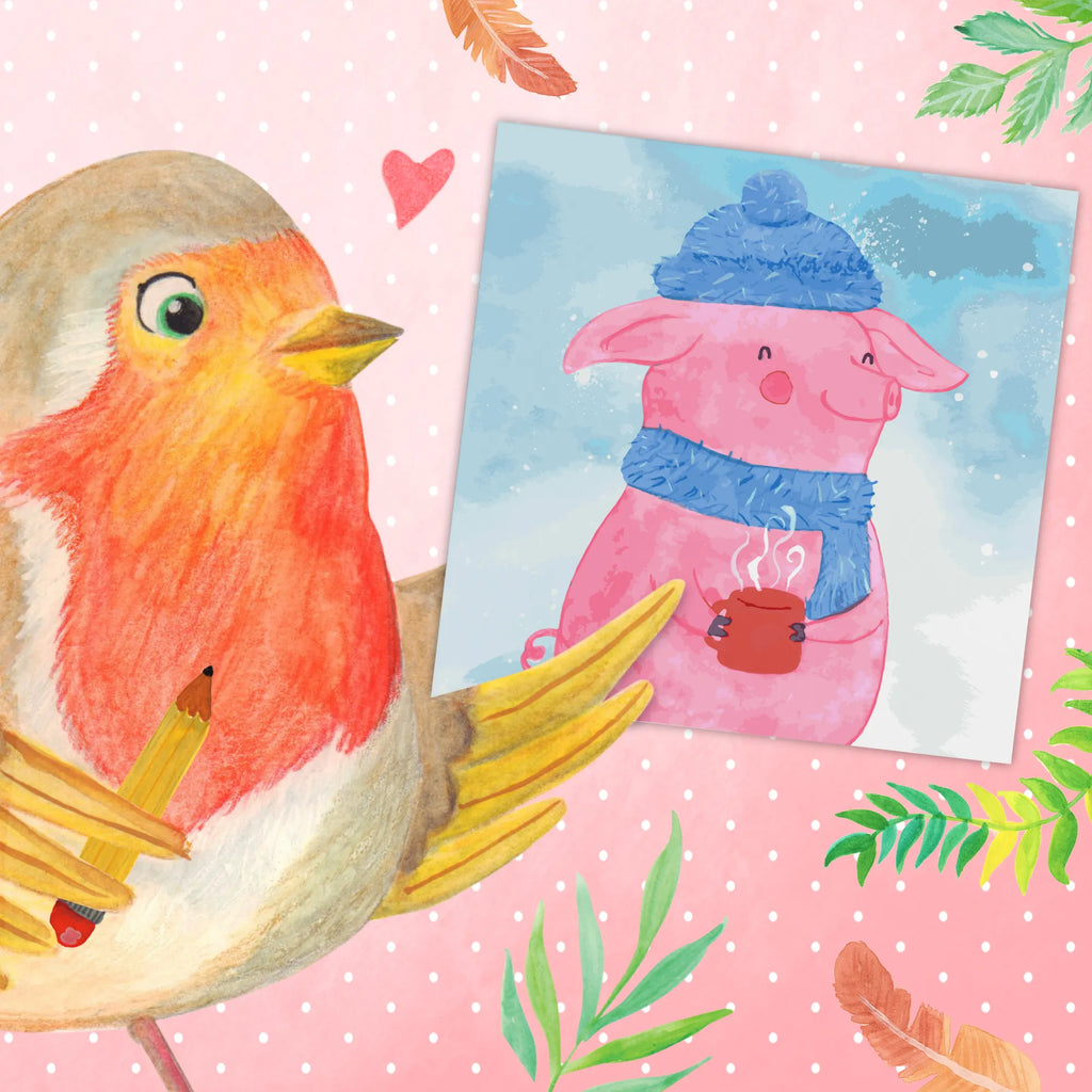 Malowanie według numerów odcięty świnia grzane wino Motiv Zima, Boże Narodzenie, dekoracje świąteczne, Mikołaj, Adwent, Wigilia, zimowy motyw