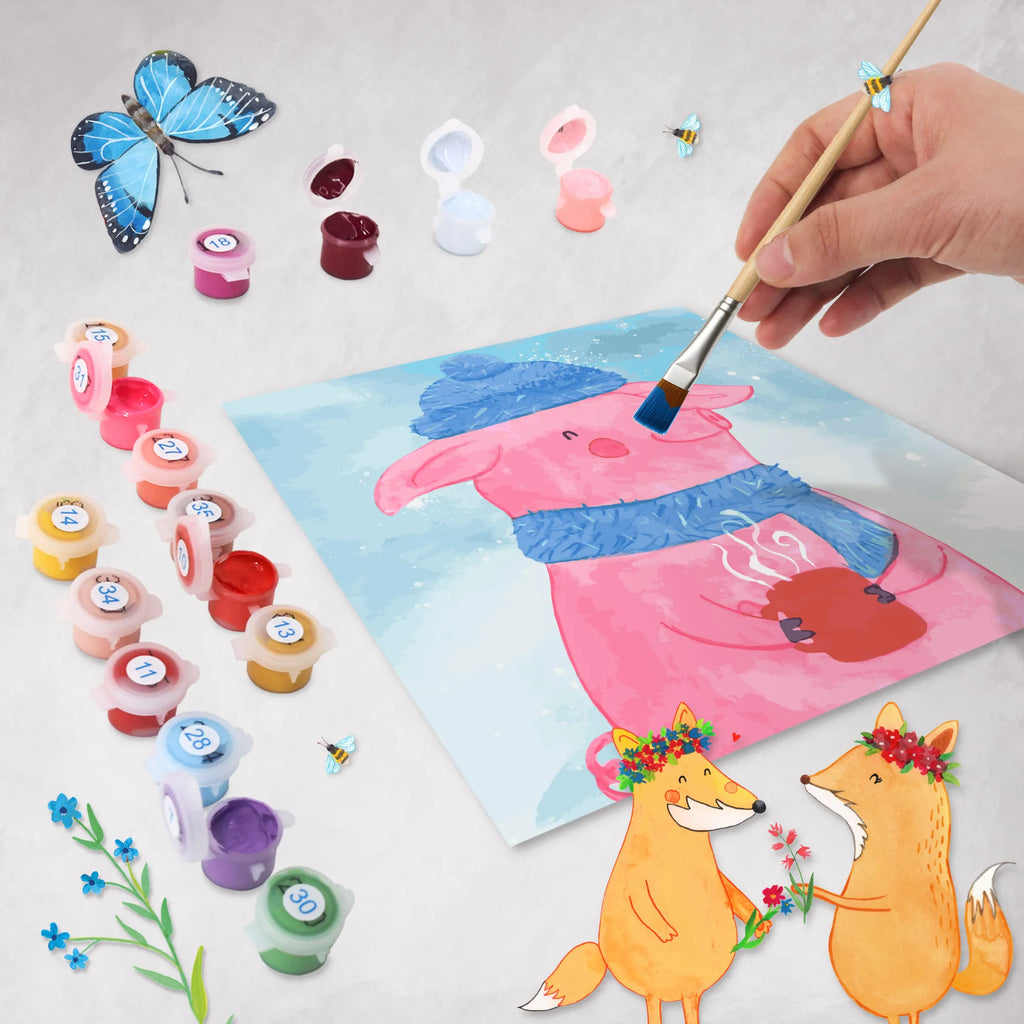 Malowanie według numerów odcięty Świnka grzane wino Motiv Baseln, Kunstwerk, DIY, Ausmalbild, Kreativität, Malen nach Zahlen, Künstler, Bastelidee, Malen, Winter, Weihnachten, Weihnachtsdeko, Nikolaus, Advent, Heiligabend, Wintermotiv, Weihnachtsmarkt, Glühwein, Spruch, Betrunken