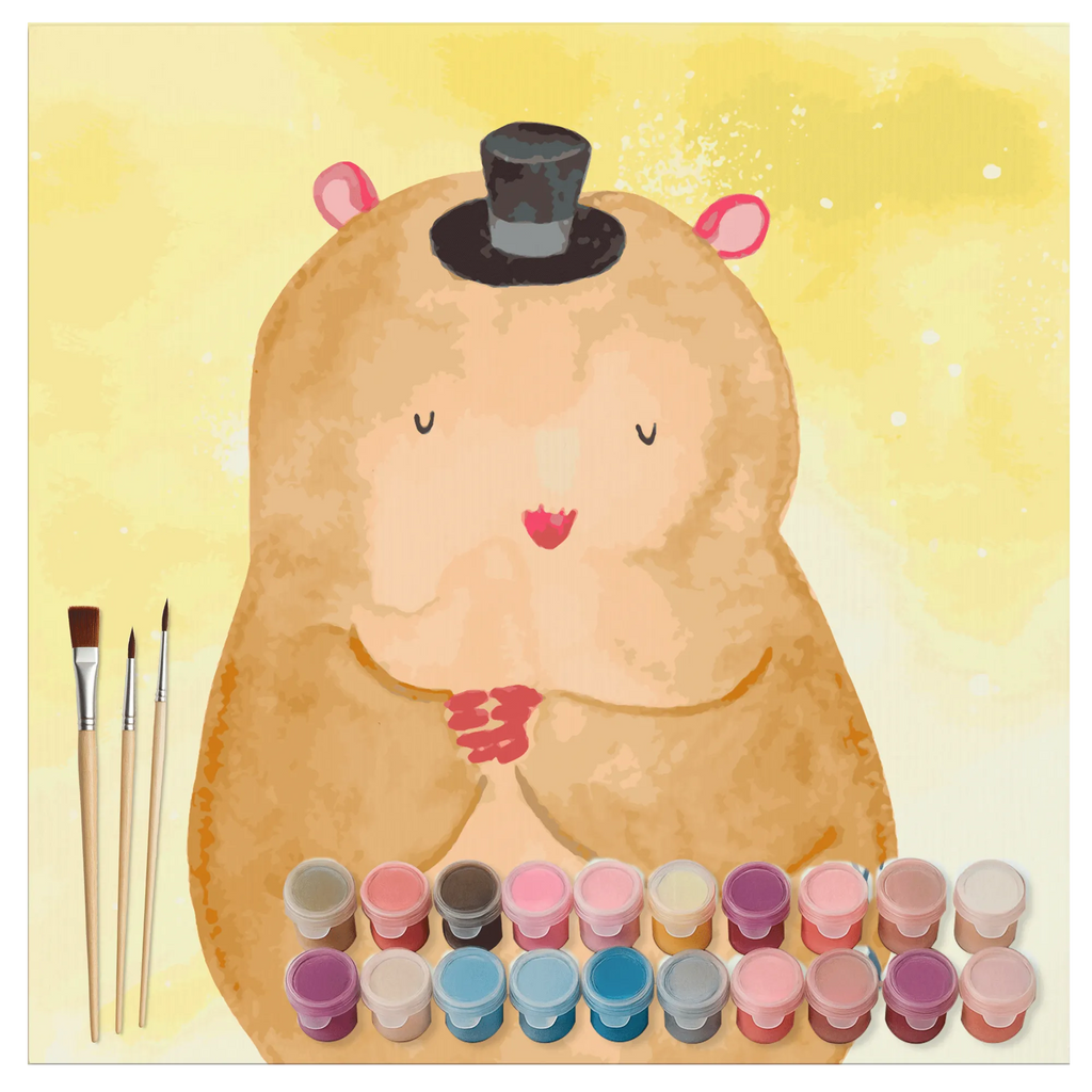 Paint by Numbers cut off hamster cap Motiv Kunstwerk, Bastelidee, Kreativität, Künstler, Ausmalbild, Malen, Malen nach Zahlen, Baseln, DIY, Tiermotive, Gute Laune, lustige Sprüche, Tiere, Hut, Zauberer, Magier, Hamster, Zwerghamster, Zylinder