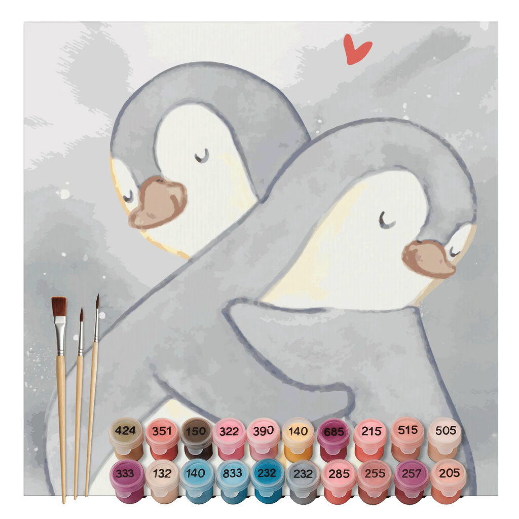 Paint by Numbers cut off penguins Cuddle Motiv Love, Loving, Two, Together, Marriage, Engagement, Proposal of marriage, Love gift, gift for her, gift for him, anniversary gift, Valentine&#39;s Day Gift for Women Love Gift Anniversary Wedding Anniversary Party Favor Gift for Girlfriend Gift for Partner Boyfriend Gift Token of Love for Men for Husband