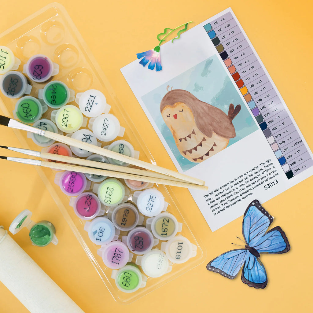 Paint by Numbers cut off Owl Satisfied Motiv Ausmalbild, Malen, Kunstwerk, Künstler, Bastelidee, Kreativität, Baseln, DIY, Malen nach Zahlen, Eule, Eule deko, Liebe Spruch, Spruch schön, Geschenk Hochzeitstag, Owl, Romantisch, Wortspiel lustig, Eule Spruch