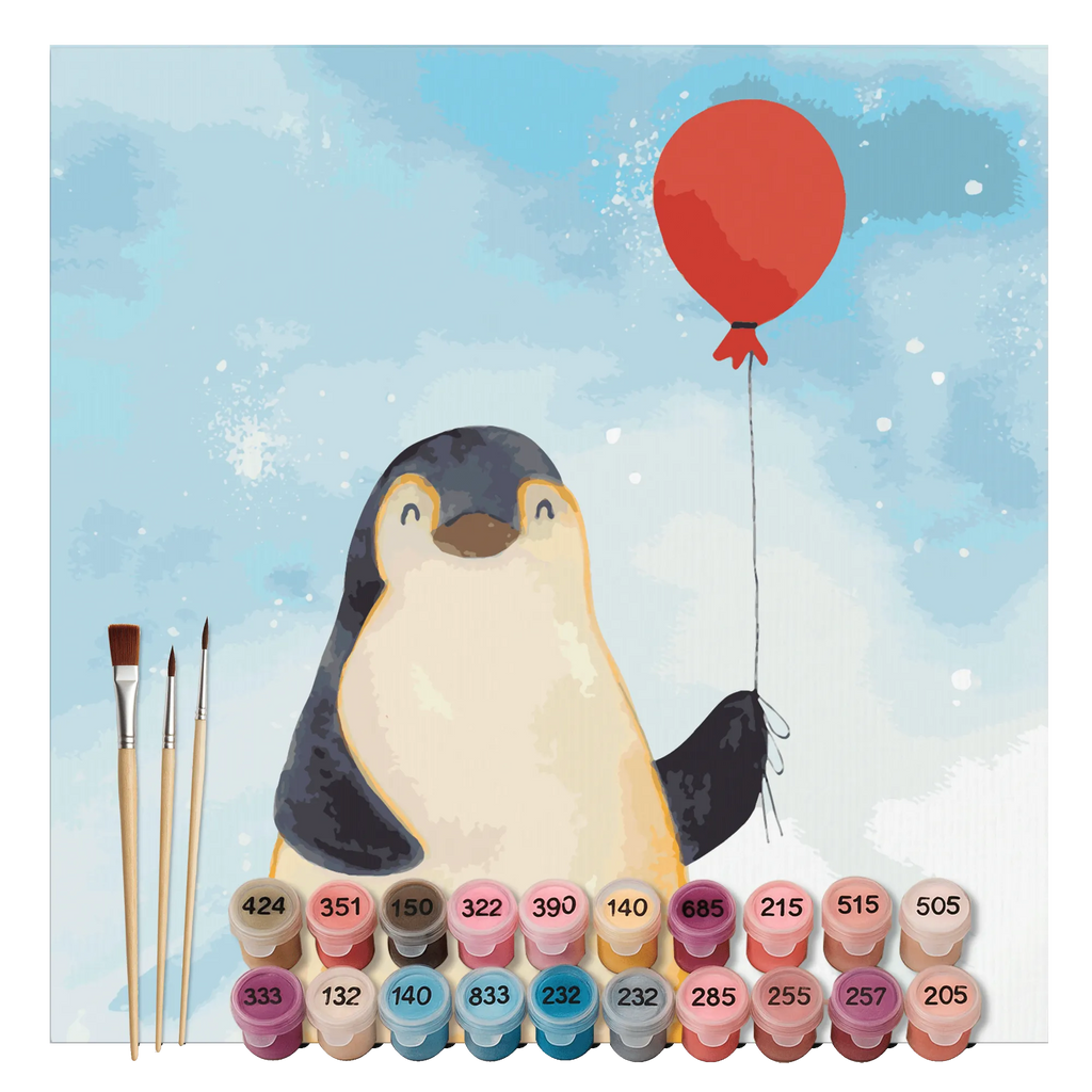 Paint by Numbers cut off Penguin balloon Motiv Ausmalbild, Malen nach Zahlen, Kunstwerk, Pinguin, Neustart, Motivation, Tagträume, Geschenk Freundin, Luftballon, Lebenslust, Glück, neues Leben, Liebe, beste Freundin, Pinguine, Geschenkidee