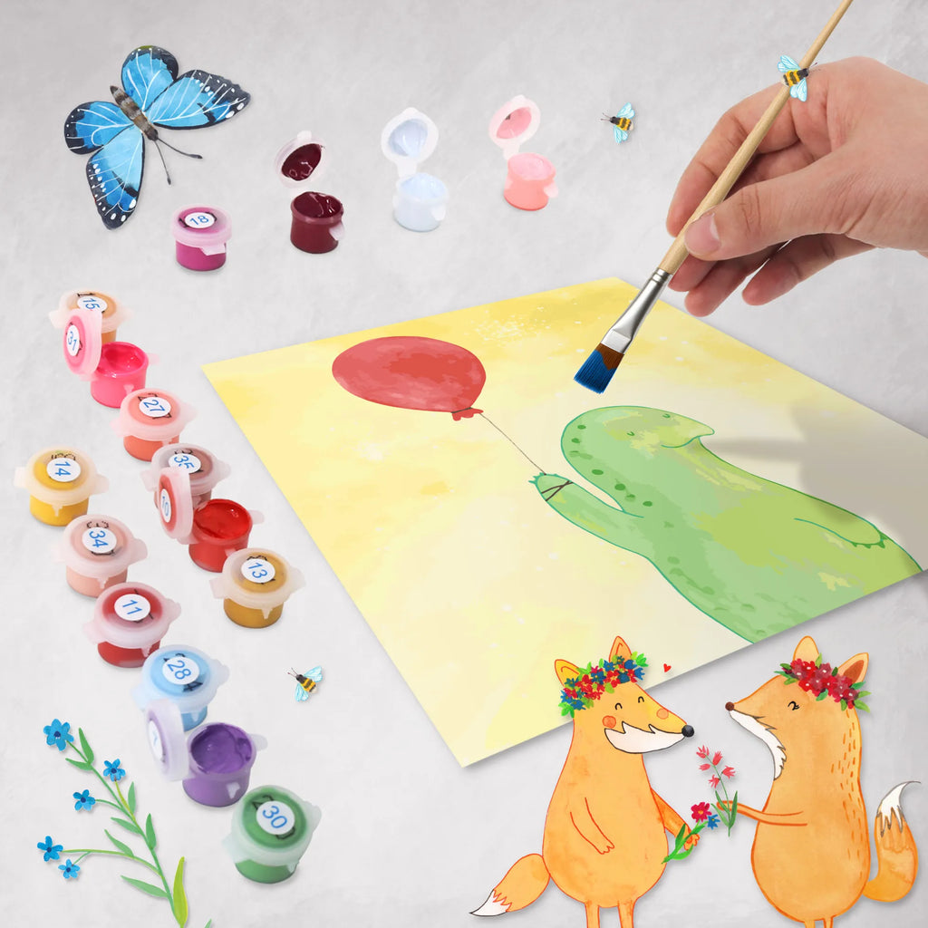 Malowanie według numerów odcięty żółw balon Motiv Skałka