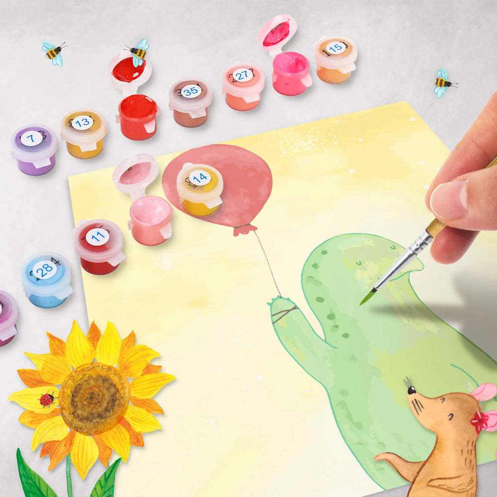 Malowanie według numerów odcięty żółw balon Motiv Skałka