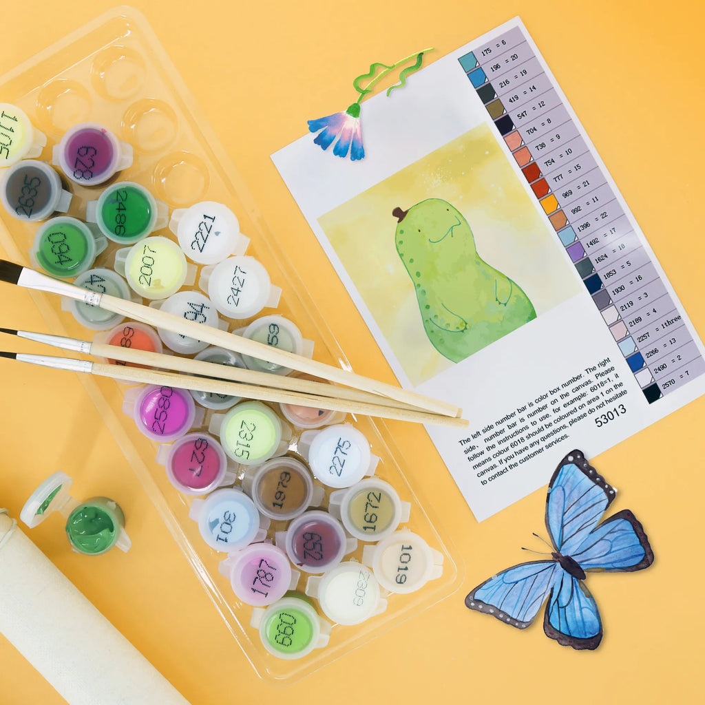 Malowanie według numerów odcięty żółw Przerwa Motiv kreativ set, malset, Malen nach Zahlen, zahlenbilder, diy set, malen nach zahlen set, leinwand malset, Schildkröte, Achtsamkeit, Entschleunigen, Achtsam