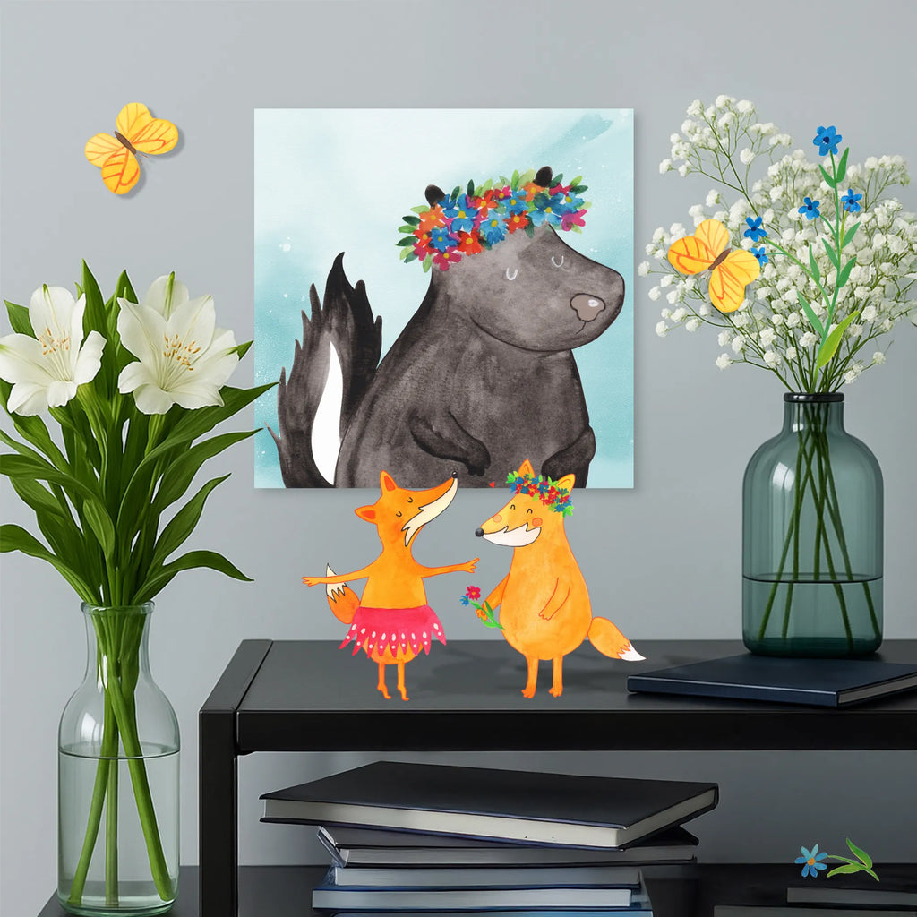 Malowanie według numerów odcięty skunks dziewczynka Motiv leinwand malset, zahlenbilder, malen nach zahlen set, kreativ set, diy set, Malen nach Zahlen, malset, Skunk, Stinktier, Yoga, Stinki, Raubtier, Stinker, Wildtier, Namaste