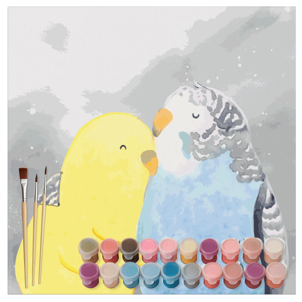 Paint by Numbers cut off Parakeets in love Motiv Bastelidee, Ausmalbild, Malen, Kreativität, Baseln, Malen nach Zahlen, DIY, Künstler, Kunstwerk, Liebe, Partner, Freund, Freundin, Ehemann, Ehefrau, Heiraten, Verlobung, Heiratsantrag, Liebesgeschenk, Jahrestag, Hocheitstag, Wellensittich, Kuscheln, Nähe, Vertrauen, Vögel