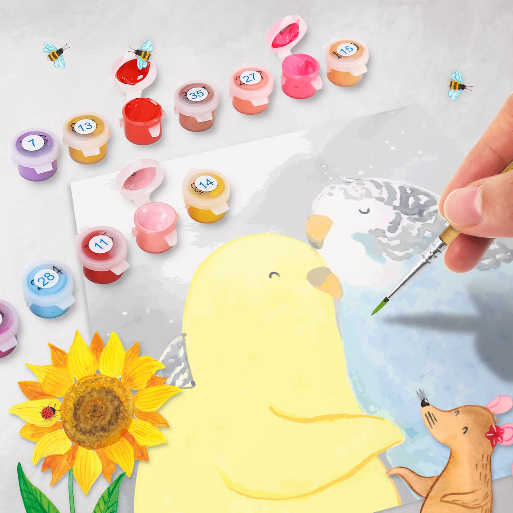 Paint by Numbers cut off Parakeets in love Motiv Bastelidee, Ausmalbild, Malen, Kreativität, Baseln, Malen nach Zahlen, DIY, Künstler, Kunstwerk, Liebe, Partner, Freund, Freundin, Ehemann, Ehefrau, Heiraten, Verlobung, Heiratsantrag, Liebesgeschenk, Jahrestag, Hocheitstag, Wellensittich, Kuscheln, Nähe, Vertrauen, Vögel