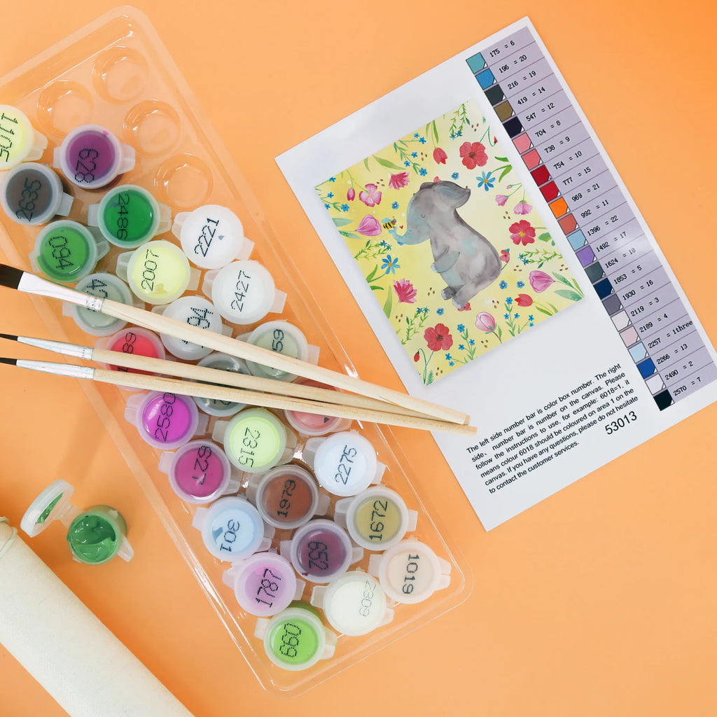 Paint by Numbers elephant bee DIY, Malen nach Zahlen, Baseln, Künstler, Kreativität, Malen, Kunstwerk, Bastelidee, Ausmalbild, Tiermotive, Gute Laune, lustige Sprüche, Tiere, Liebesgeschenk, Elefant, Hochzeitsgeschenk, Liebesbeweis, Liebe, Jahrestag, Biene, Liebesspruch, Heiratsantrag