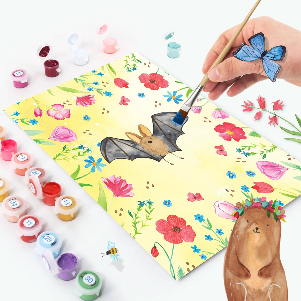 Malowanie według numerów nietoperz skrzydło Kreativität, Künstler, DIY, Bastelidee, Kunstwerk, Malen, Ausmalbild, Malen nach Zahlen, Baseln, Tiermotive, Gute Laune, lustige Sprüche, Tiere