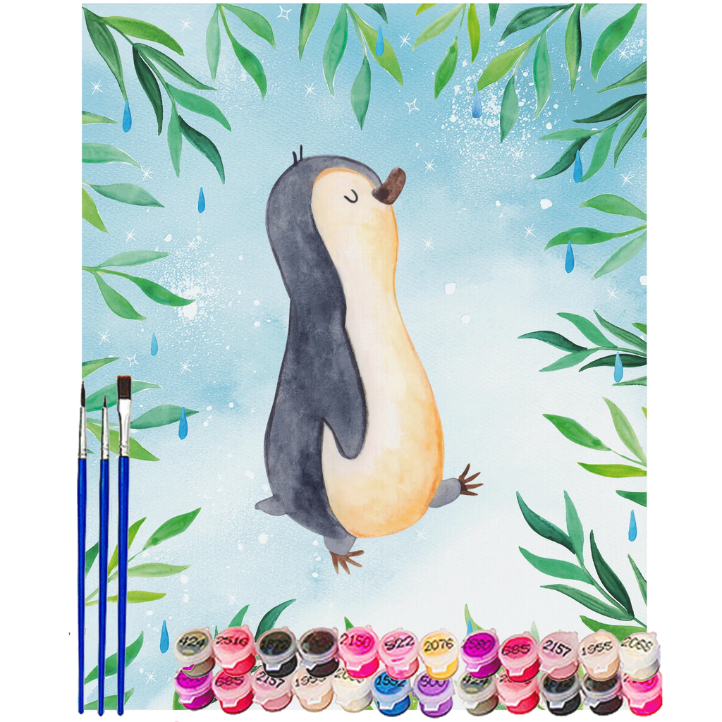 Paint by Numbers Penguin march Penguin, North Pole, Winter, Penguins, penguins, family, sister, brother, late riser, penguin, early riser