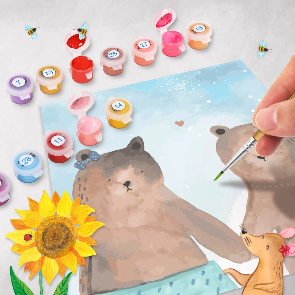 Malowanie według numerów odcięty Niedźwiedź przyjaciółka Motiv Künstler, Malen, Malen nach Zahlen, Baseln, Kunstwerk, Kreativität, Bastelidee, DIY, Ausmalbild, Bär, Teddy, Teddybär, Bär Freundin Beste Freund Liebe Liebesbeweis Verliebt Kumpel Kumpeliene